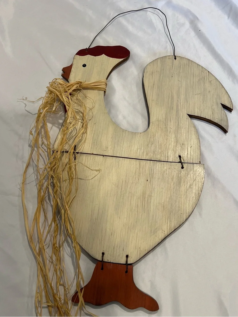 Vintage Rustic Wooden Rooster Wall Decor